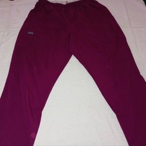 Cherokee maroon scrubs